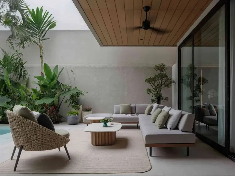 The Riverside Terrace Villa, Pererenan