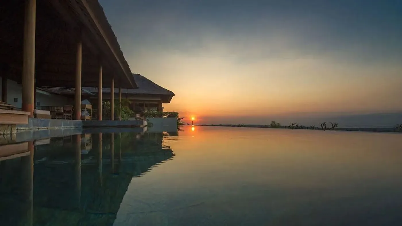 The Six Islands House, Jimbaran, at sunset